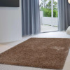 8 x 10 ft. Hand Tufted Shag Polyester Solid Rectangle Area Rug Beige