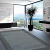 5 x 8 ft. Hand Tufted Wool Contemporary Rectangle Area Rug Blue