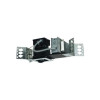1 Light Linear New Construction Metal Halide, White Trim & Black Interior