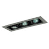 50W 3 Light Double Gimbal Remodel, Silver & Black