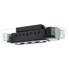 50W 4 Light Double Gimbal Linear Recessed, Silver & Black