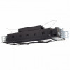 4 - Light Double Gimbal Linear Recessed Line Voltage Fixture.