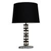 24 in. H Oval Crysal Black-Clear Table Lamp