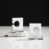 212 Main 17864 11.5 x 11.5 x 12.5 in. Clarin White Gray Bookends Set of 2