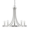 HomeRoots Sawyer 5-Light Satin Nickel Chandelier