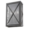 HomeRoots 15 x 10 x 4.25 in. Brooklyn 3-Light Oil-Rubbed Bronze ADA Certified Wall Light