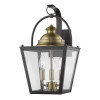 HomeRoots 16.75 x 9 x 10.25 in. Savannah 3-Light Oil-Rubbed Bronze Wall Light