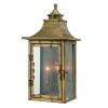 HomeRoots 19.75 x 10 x 7 in. St. Charles 2-Light Aged Brass Wall Light