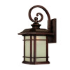 HomeRoots 22 x 11.25 x 11.75 in. Somerset 1-Light Architectural Bronze Wall Light