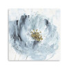 HomeRoots 40 x 40 in. Watercolor Abstract Gray Blue Flower Canvas Wall Art