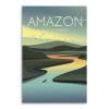 HomeRoots 48 x 32 in. Green Vibrant South American Amazon Canvas Wall Art