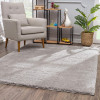 HomeRoots 5 x 8 ft. Gray Modern Solid Shag Area Rug