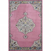HomeRoots 8 x 10 ft. Pink Traditional Medallion Area Rug