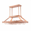 Elegant Designs 2 Light LED Overhead Wine Rack, Copper