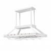 Elegant Designs 2 Light LED Overhead Wine Rack, White