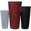 Tusco 32 in. Cosmo Tall Round Planter Black