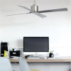 Lucci Air 52 in. Airfusion Climate DC Ceiling Fan, Brushed Chrome & Silver