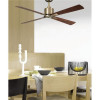 Lucci Air 52 in. Airfusion Climate DC Ceiling Fan, Antique Brass & Walnut