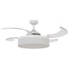 Fanaway Fraser 48-inch White and Transparent AC Ceiling Fan with Light