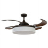 Fanaway Fraser 48-inch Oil Rubbed Bronze and Amber AC Ceiling Fan with Light