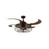 Fanaway 48 in. Industri Oil Rubbed Bronze & Dark Koa Ceiling Fan with Light