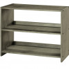 Supplier PD-790E-AG Louver Small Bookcase In Antique Grey Finish