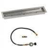 American Fireglass 30 x 6 in. Linear Drop-In Pan with Match Light Kit - Propane