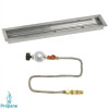 American Fireglass 36 x 6 in. Linear Drop-In Pan with Match Light Kit - Propane