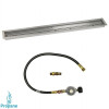 American Fireglass 60 x 6 in. Linear Drop-In Pan with Match Light Kit - Propane