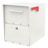 Architectural Mailboxes Oasis Jr. Curbside Locking Mailbox 15x11.5x18 Inch - White