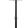 Patio Living Concepts Tahiti II 60 in. Floor Lamp 19207 with 3 in. bronze tube body and tight weave flat wicker stone shade