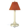 Patio Living Concepts San Juan 30 in. Table Lamp 30125 with 2 in. bisque body and chili linen Sunbrella shade fabric