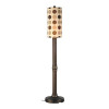 Patio Living Concepts Coronado 70 in. Floor Lamp 47257 with 3 in. black body and mojito coffee bean Sunbrella shade fabric