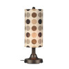Patio Living Concepts Coronado 30 in. Table Lamp 47287 with 2 in. white body and mojito coffee bean Sunbrella shade fabric