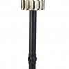 Patio Living Concepts Coronado 70 in. Floor Lamp 62250 with 3 in. black body and New Twist Caviar outdoor fabric shade