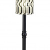 Patio Living Concepts Coronado 58 in. Floor Lamp 62270 with 2 in. black body and New Twist Caviar outdoor fabric shade