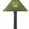 Patio Living Concepts Catalina Table Lamp 65647 with 3 in. bronze body and spectrum cilantro Sunbrella shade fabric