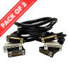 Monoprice 2521 HDMI MALE TO DVI-D FEMALE X 2