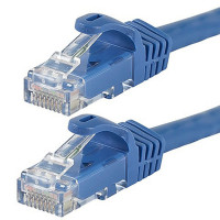 Monoprice 9791 FLEXBOOT SERIES CAT6 24AWG UTP ETHERNET NETWORK PATCH CABLE_ 7FT BLUE