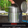 Maxam CHEF'S SECRET® 44qt Stainless Stockpot w/ Basket
