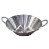 Maxam Cazo Grande Para Carnitas Extra Large 22 inch Stainless Steel Wok, Induction Compatible