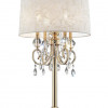 Ore Furniture 32.5 in. Aurora Barocco Shade Crystal Gold Table Lamp