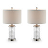Ore Furniture 25.5 in. Celeste Glass Table Lamp - Set of 2