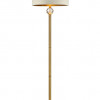 ORE International 63.25 in. Perspicio Solid Crystal Orb Gold Column Floor Lamp