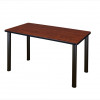 Regency 42 X 24 In. Kee Training Table - Cherry & Black Post Legs