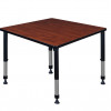 Regency 36 in. Kee Square Height Adjustable Classroom Table Cherry