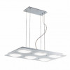 Jesco Lighting 6 - Light Rectangular Adjustable Pendant Lumidisque - Series 617.