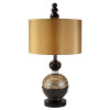 Ore Furniture 31 in. Amber Twilight Dark Espresso Table Lamp