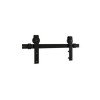 National Hardware 76 in. Interior Barn Door Sliding Door Hardware Kit Matte Black