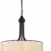 Warehouse of Tiffany 22 in. Copper 4-Light Indoor Chandelier with Light Kit Bronze